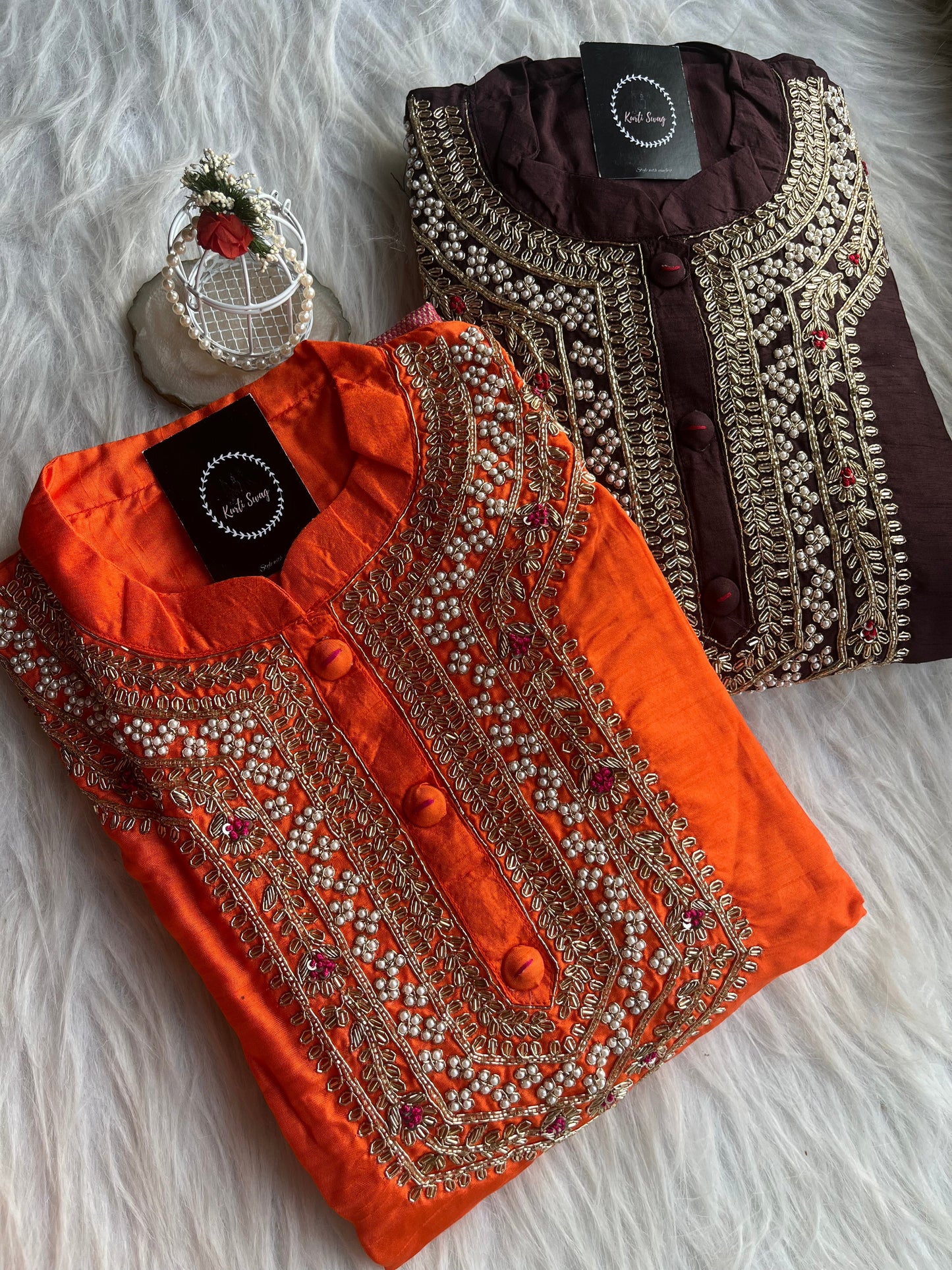 “AAMNA” Dola Silk Hand Embroidered Suit Set With Banarasi Dupatta ✨