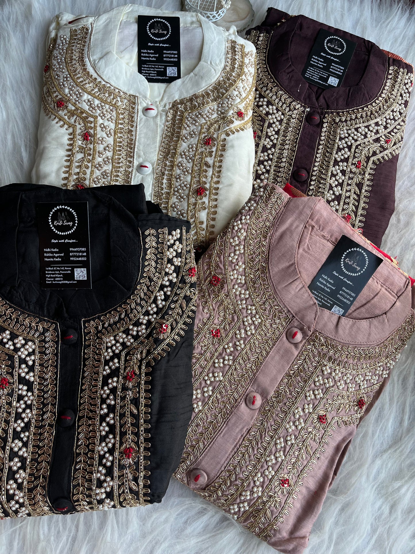 “AAMNA” Dola Silk Hand Embroidered Suit Set With Banarasi Dupatta ✨