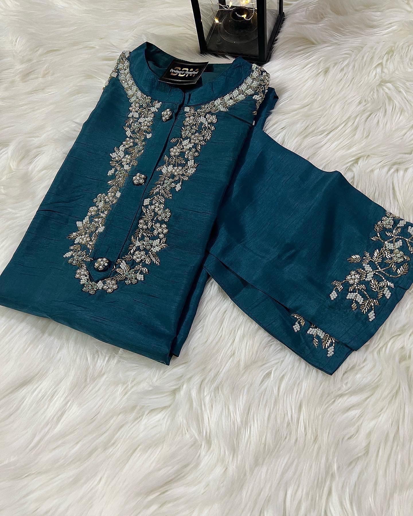 Maslin Designer Embroidery with Zardosi Set
