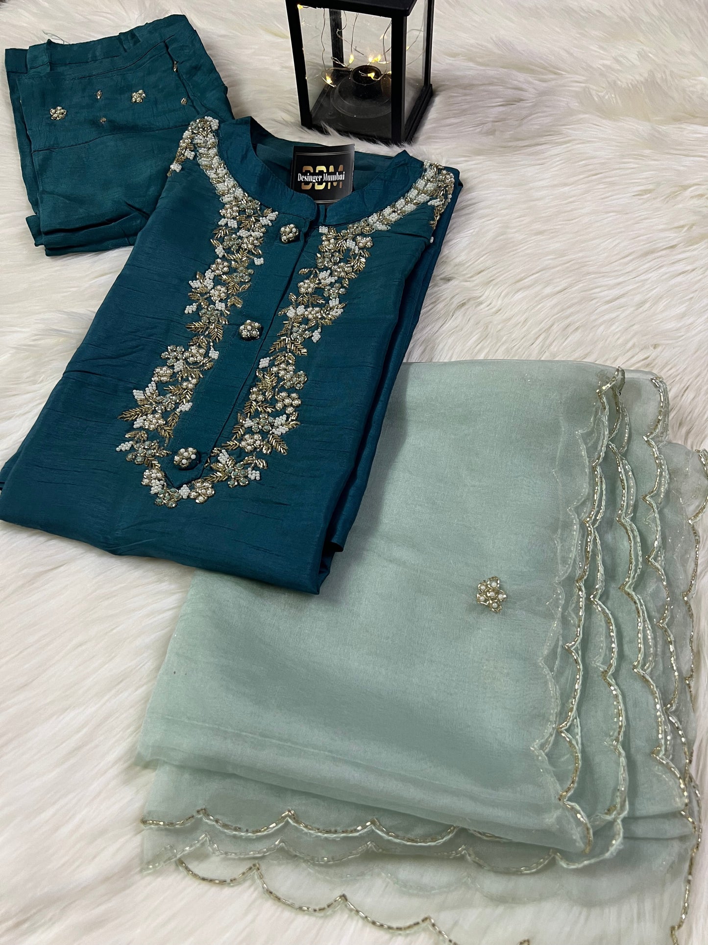 Maslin Designer Embroidery with Zardosi Set