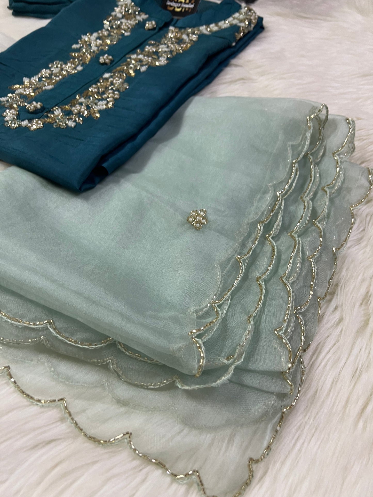 Maslin Designer Embroidery with Zardosi Set